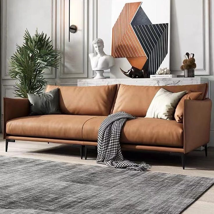 mua da bò bọc sofa màu nâu